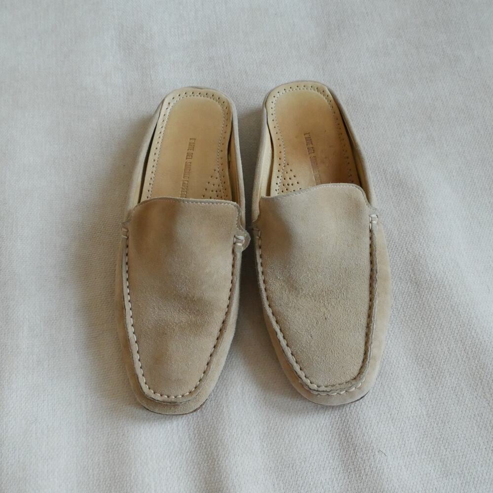 L’ARTE DEL SANDALO CAPRESE Loafer suede mule slide made in Italy 38 or 7.5 - Picture 4 of 15